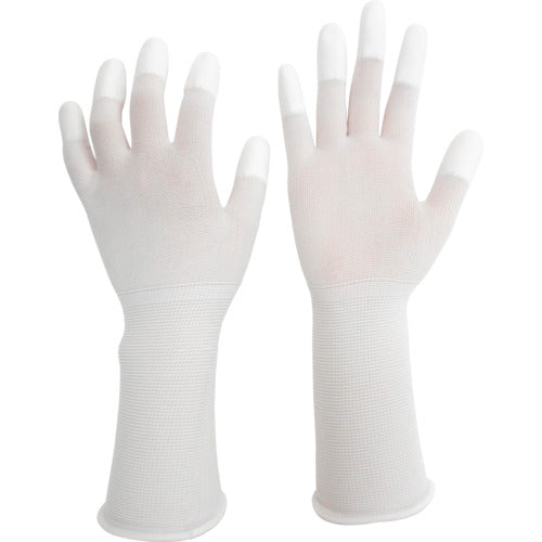 Midori Anzen Low Dust Gloves Long (Fingertip Coated) 10 Pairs S MCG-501N-LONG-S 1 Bag