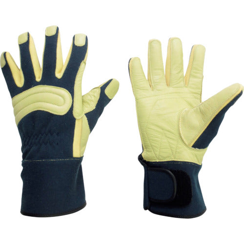 Midori Anzen Firefighter/Ranger Fire Gloves (Ceramic Leather Reinforced Type) L MK-FM-2-NV-L 1 pair