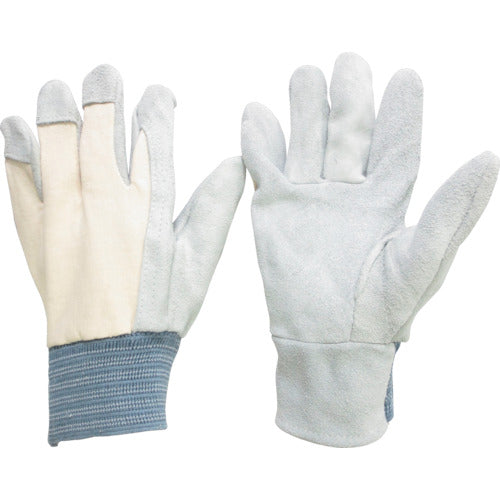 ミドリ安全 牛床革手袋 甲メリ MT−104 MT-104 1 双
