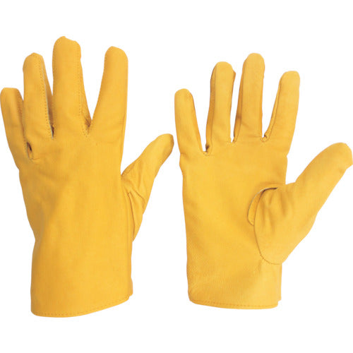 Midori Anzen Pig Leather Gloves MT-14 Pig - Yellow MT-14-BUTA-Y 1 Pair