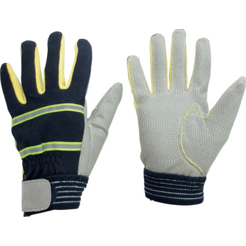 ミドリ安全 耐切創性 防火手袋 (人工皮革・滑り止めタイプ) 3L MTK-500-NV-3L 1 双
