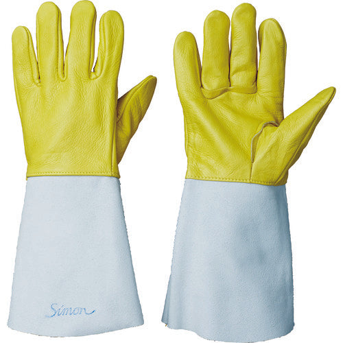 Simon Welding Leather Gloves 122AP Free 5-finger Type 4140060 1 Pair