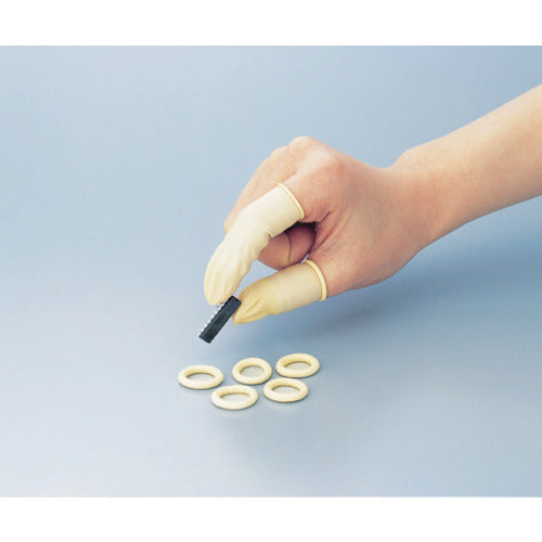 AS 【売切廃番】クリーンノールディスポ静電指サックS 1-4728-03 1 袋