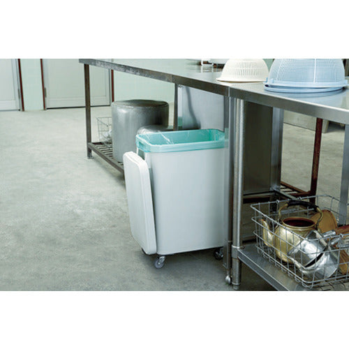 リス 厨房用キャスターペール45L 排水栓付 グレー GGYK001 1 個