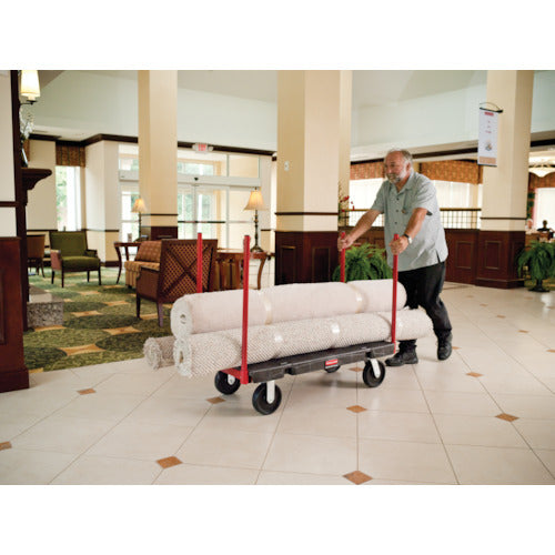 러버메이드 스탠션 플랫폼 트럭 블랙 448307 1대