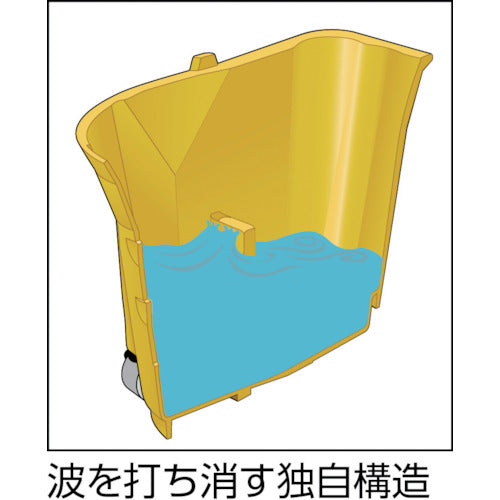 ラバーメイド 【売り切り廃番】モップ絞り器用オプション ウェイブブレイクモッピングシステム 汚水用バケツ レッド 容量17L 9C74 1 個
