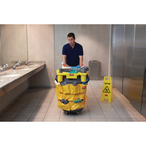 Rubbermaid Round Brute Container Caddy Bag Yellow 264204 1 pc