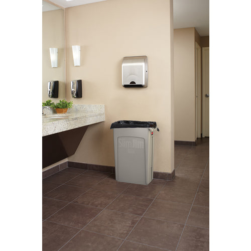 Erector Slim Jim Container with Vent, 87.1L, Gray, 3540-6075, 1 pc