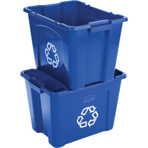 Rubbermaid Recycle Box Blue 57187365 1 pc