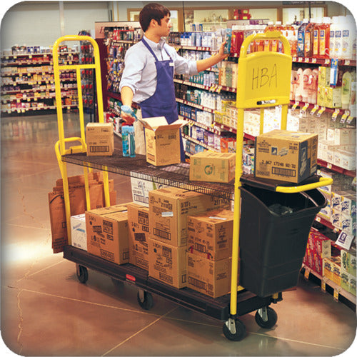 러버 메이드 점포용 대차 스톡 메이트 메모 보드·트레이 부착 균등 하중 680kg 9T5607 1대