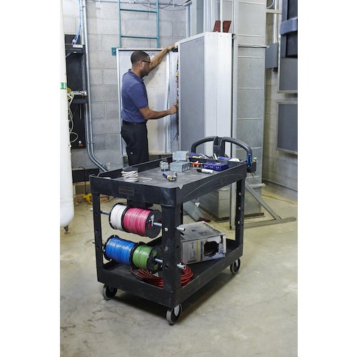 고무 헤비 듀티 유틸리티 카트 블랙 454607 1 대