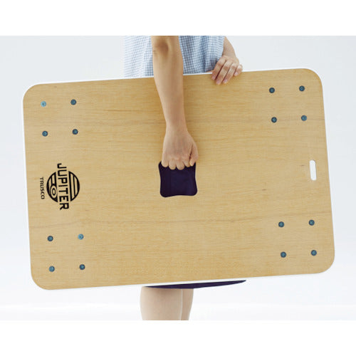 TRUSCO 木製平台車 ジュピター 800X550 φ100 300kg JUP-800-300 1 台