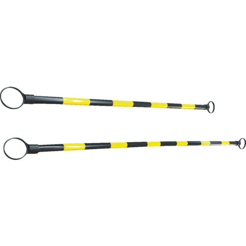 TRUSCO 가드 바 길이 2.0m 옐로우 블랙 TTB-YB20 1개