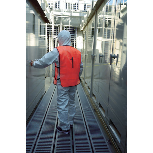 TRUSCO 【매진 폐번】 번호 안전 베스트 「1」오렌지 TBB-1 1 착용