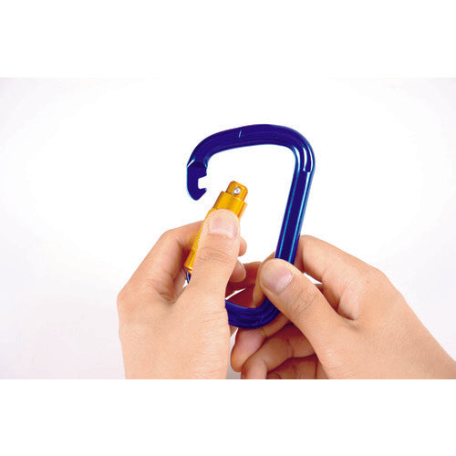 TRUSCO カラビナ 線径5mmX50mm D型 ブラック TKN550BK 1 個