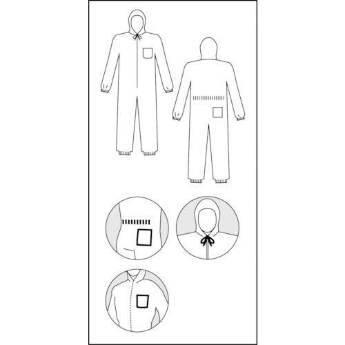 아제아스 SF제 속복 AZ GUARD3000 LL사이즈 AZ GUARD3000-LL 1 착용