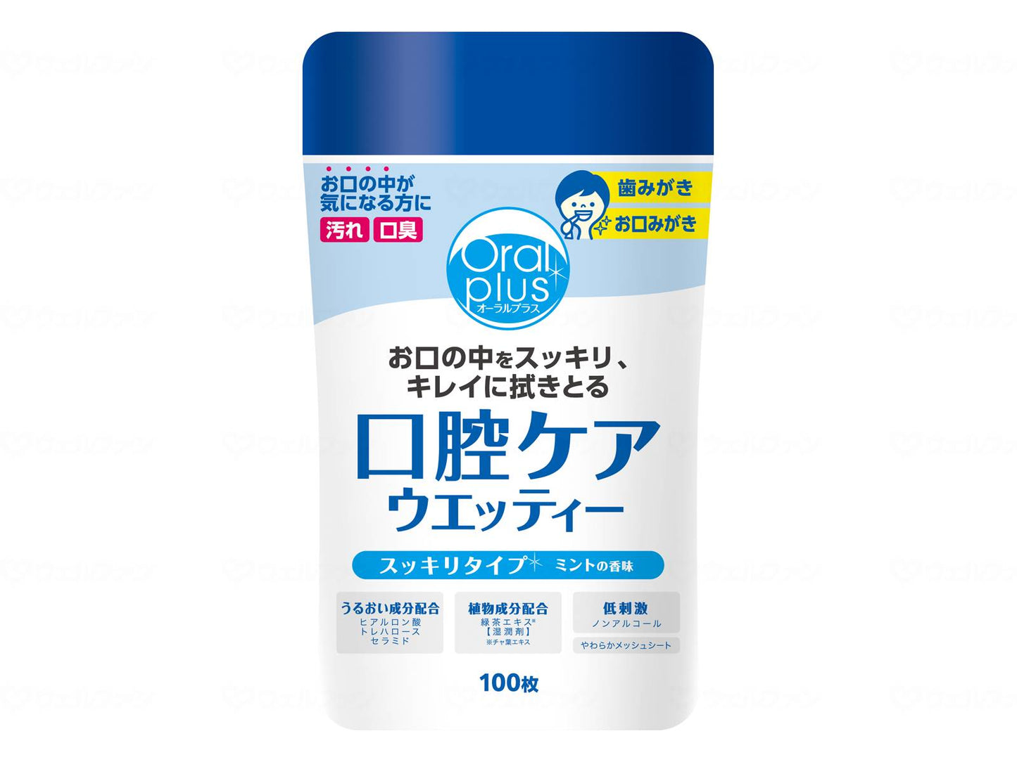 Asahi Group Foods Oral Plus Oral Care Wetness 100 pieces Case of 100 pieces