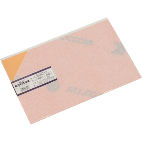 Light PVC board, orange transparent, 0.5 x 200 x 300 mm, EB235-9, 1 sheet