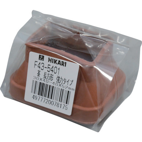 光 フリーサイズイスゴム 茶長角30×40−40×52用 F43-5401 1 個