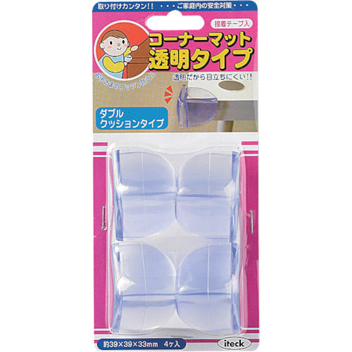 Hikari Transparent Corner Mat Double Cushion Type KCT-14 1 PK