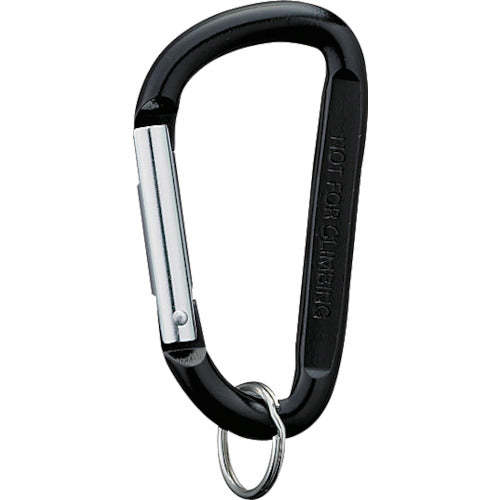 光 カラビナ 黒 80mm KRA-801 1 個