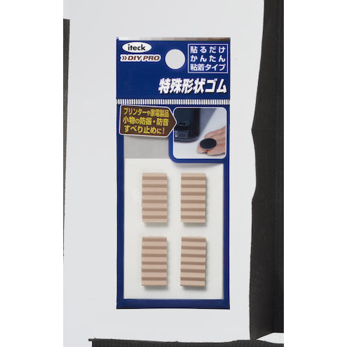 빛 웨이브 고무 쿠션 차 3 × 10 × 20mm KWR12-2 1 PK