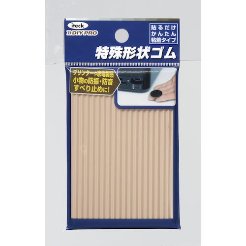 光 波ゴムクッション茶90×60×3mm KWR69-2 1 PK