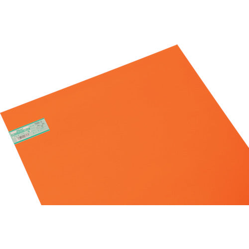Light Polystyrene Plate Orange Transparent 600 x 900 x 1.0 mm PS9061-6 1 sheet
