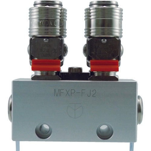 チヨダ 金属カップリング フリージョイントXパージ付 2分岐管 MFXP-FJ2 1 個