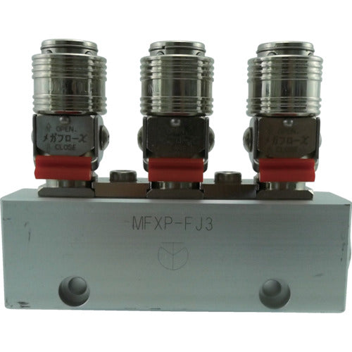 チヨダ 金属カップリング フリージョイントXパージ付 3分岐管 MFXP-FJ3 1 個