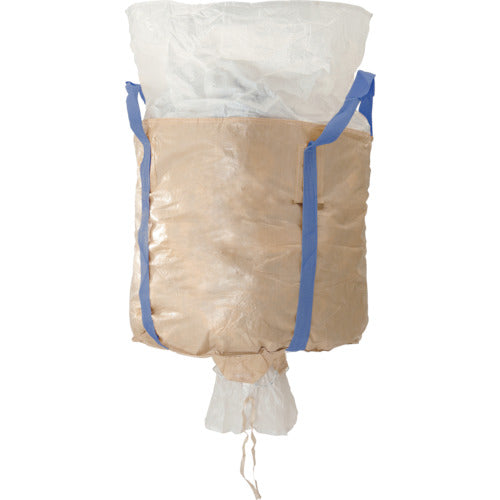TRUSCO Container Bag, Blue Belt, Type 2, with Discharge Port, Economy Type, TCB-2E-B, 1 Piece
