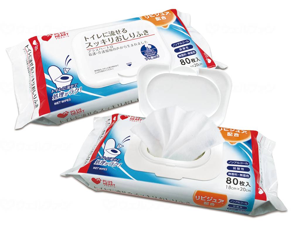 Osaka Medical Toilet-Flushable Wet Wipes Bag