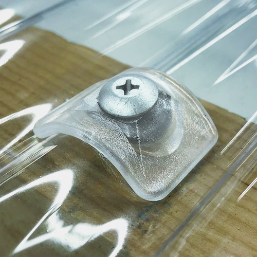 DAIDOHANT Corrugated Sheet Mounting Screws, Polycarbonate Washers, for Wood Substrates, 5X35, Clear (200 Pieces) 00045967 1 Box