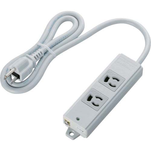 ELECOM RoHS Compliant OA Tap Pull-Out Prevention 3P 2-Outlet Magnet 1m Gray T-WRM3210LG/RS 1 pc