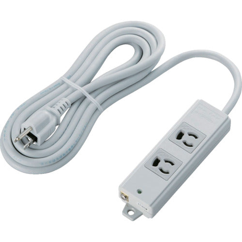 ELECOM RoHS Compliant OA Tap, Anti-pullout, 3P, 2-port, Magnet, 3m, Gray, T-WRM3230LG/RS, 1 pc