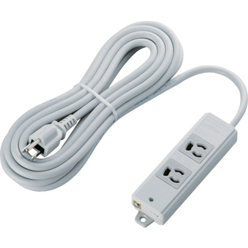 ELECOM RoHs 준거 OA 탭 빠짐 방지 3P 2개구 마그넷 5m 그레이 T-WRM3250LG/RS 1개