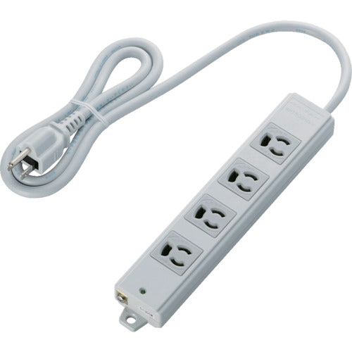 ELECOM RoHs 준거 OA 탭 빠짐 방지 3P 4개구 마그넷 1m 그레이 T-WRM3410LG/RS 1개