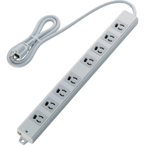ELECOM Construction Tap EURoHS Directive Compliant Pull-out Prevention 3P 8 Outlets Magnet 1m Gray T-WRM3810LG/RS 1 pc