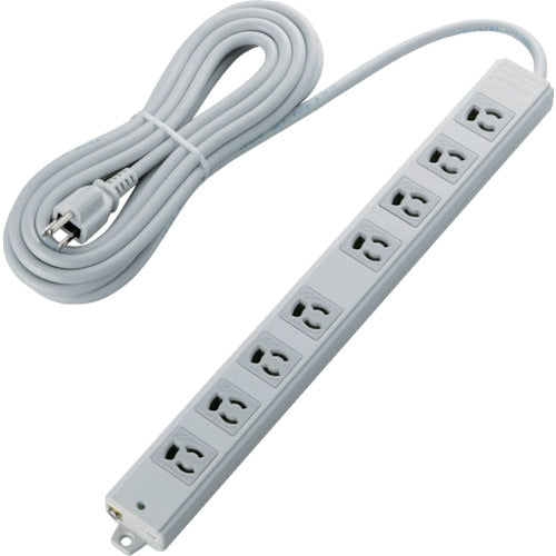 ELECOM 공사용 탭 EUROHS 지령 준거 빠짐 방지 3P 8개구 마그넷 5m 그레이 T-WRM3850LG/RS 1개