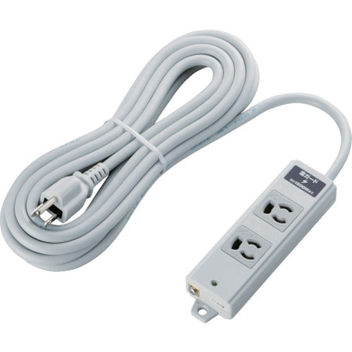 ELECOM RoHs 준거 빠짐 방지 3P 2개구 번개 가드 마그넷 5m 그레이 T-WRMK3250LG/RS 1개