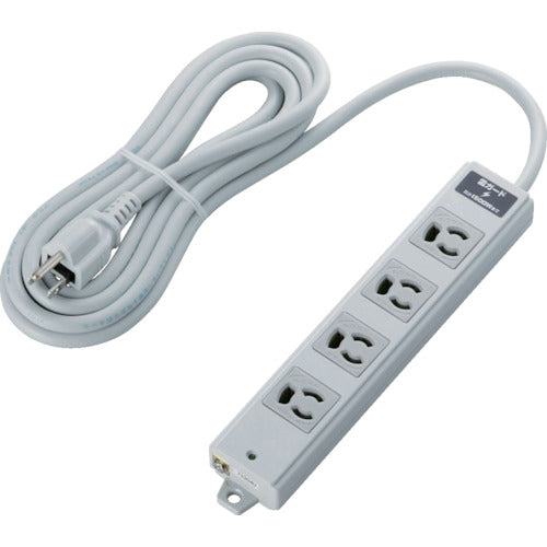 エレコム RoHs準拠 抜け止 3P 4個口 雷ガード マグネット 3m グレー T-WRMK3430LG/RS 1 個