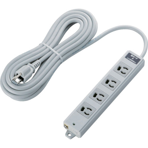 ELECOM RoHS Compliant Anti-pullout 3P 4-port Lightning Guard Magnet 5m Gray T-WRMK3450LG/RS 1 pc