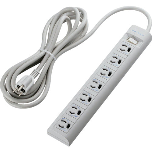 ELECOM OA Tap 3P 7 Ports Magnet Pull-out Prevention Lightning Surge Prevention 3m T-Y053DA 1 pc