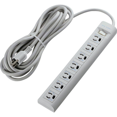 ELECOM OA 탭 3P 7개구 마그넷 빠짐 방지 천둥 저지 방지 5m T-Y055DA 1개