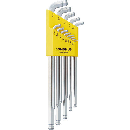 BONDHUS 스터비 더블 볼 L-렌치 인치 세트 13개 세트(0.050-3/8) SDBLX13BXL 1 S