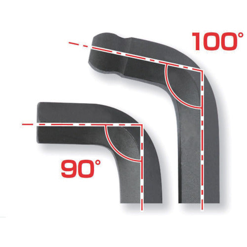BONDHUS 스터비 더블 볼 L-렌치 인치 세트 13개 세트(0.050-3/8) SDBLX13XL 1 S