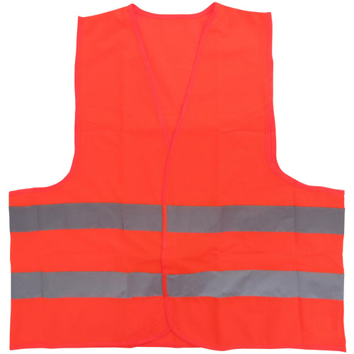 Midori Anzen High Visibility Safety Vest Fluorescent Orange 4073160040 1 piece