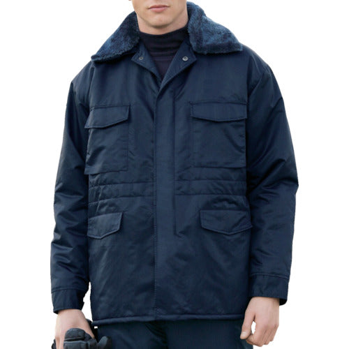Midori Anzen Cold Weather Nylon Castro Coat Navy L M6507-UE-L 1 piece
