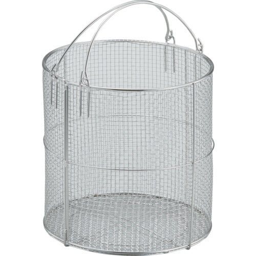 TRUSCO ステンレス洗浄カゴ 丸型 有効内寸242X242X246 TSM-2525N 1 個