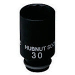KTC 12.7sq.インパクトレンチ用ハブナットソケット 全長75mm 16.5kg AS308-30W 1 個